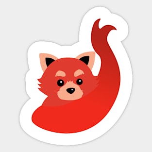 Red panda Sticker